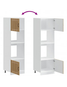 Armadi Forno 2pz Kalmar Rovere Artigianale in Legno Multistrato