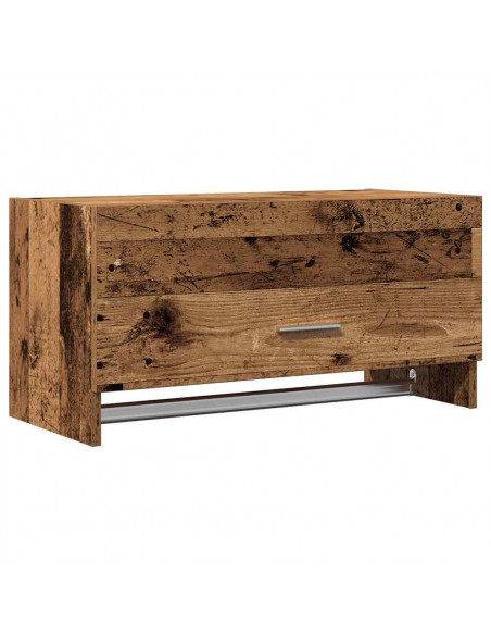 Armadio Legno Vecchio 70x32,5x35 cm in Legno Multistrato