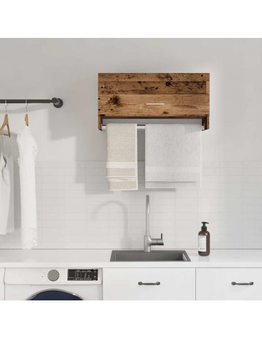 Armadio Legno Vecchio 70x32,5x35 cm in Legno Multistrato