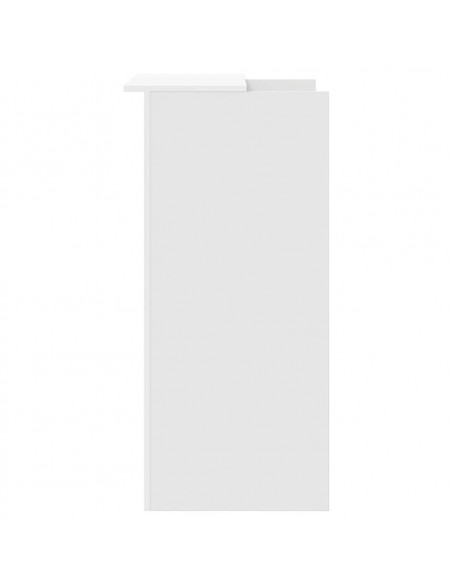 Banco Reception Bianco 55x50x103,5 cm in Legno Multistrato