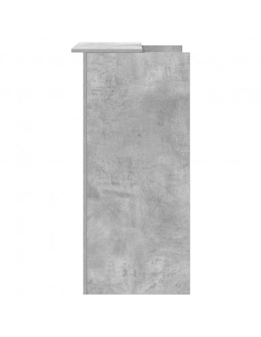 Banco Reception Grigio Cemento 55x50x103,5 cm Legno Multistrato