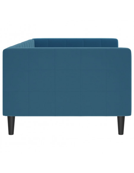 Letto da Giorno Blu 90x200 cm in Velluto