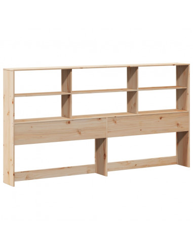 Letto Libreria senza Materasso 180x200 cm in Legno di Pino