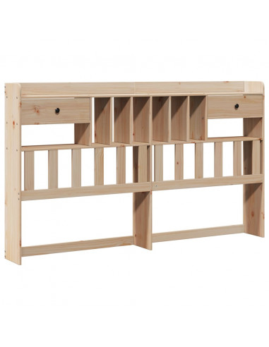 Letto Libreria senza Materasso 180x200 cm in Legno di Pino