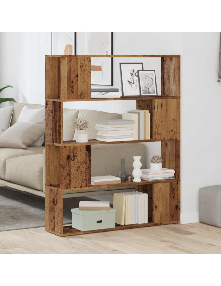 Libreria/Divisorio in Legno Vecchio 100x24x124,5 cm