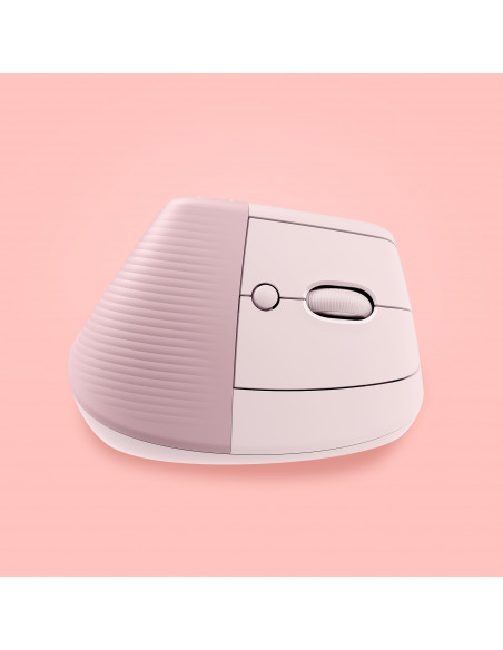 Logitech Lift Mouse Ergonomico Verticale, Senza Fili, Ricevitore Bluetooth o Logi Bolt USB, Clic Silenziosi, 4 Tasti, Compatibil