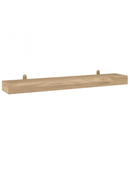 Mensole da Parete 2 pz 110x15x6 cm in Legno Massello di Teak