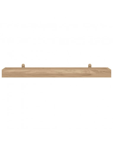 Mensole da Parete 2 pz 110x15x4 cm in Legno Massello di Teak