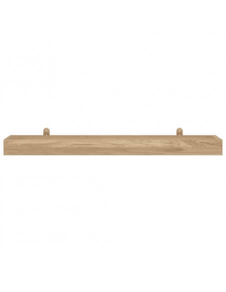 Mensole da Parete 2 pz 110x15x6 cm in Legno Massello di Teak