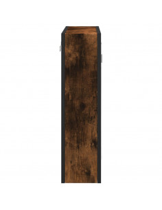 Mobile Bagno Specchio Rovere Fumo 60x16x60 cm Legno Multistrato