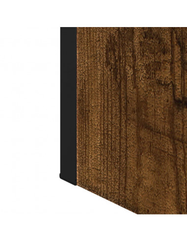 Mobile Bagno Specchio Rovere Fumo 60x16x60 cm Legno Multistrato