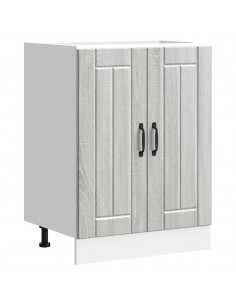 Mobile Base Lavello Lucca Grigio Sonoma in Legno Multistrato