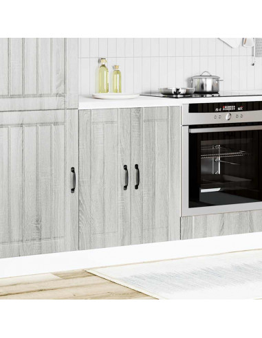 Mobile Base Lavello Lucca Grigio Sonoma in Legno Multistrato