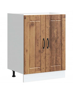 Mobile Base Lavello Lucca Legno Antico in Legno Multistrato