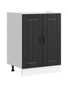 Mobile Base Lavello Lucca Nero in Legno Multistrato