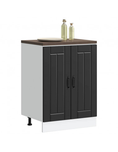 Mobile Base Lavello Lucca Nero in Legno Multistrato