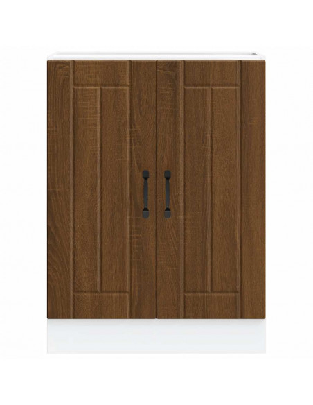 Mobile Base Lavello Lucca Rovere Marrone in Legno Multistrato