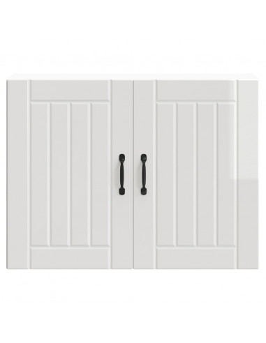 Pensile da Cucina Lucca Bianco Lucido in Legno Multistrato