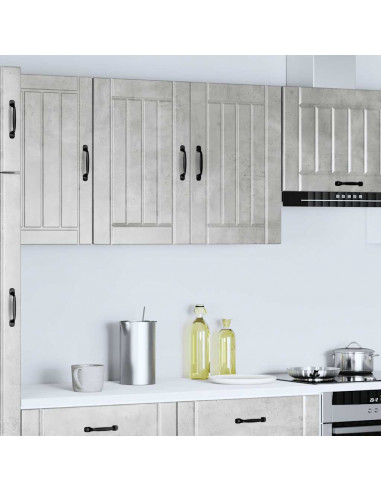 Pensile da Cucina Lucca Grigio Cemento in Legno Multistrato