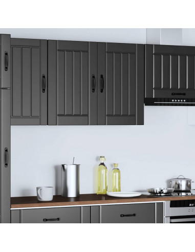 Pensile da Cucina Lucca Nero in Legno Multistrato