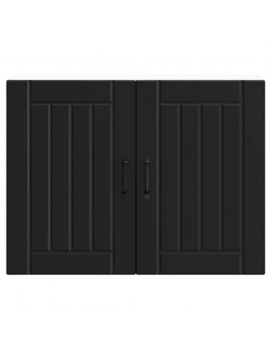 Pensile da Cucina Lucca Nero in Legno Multistrato