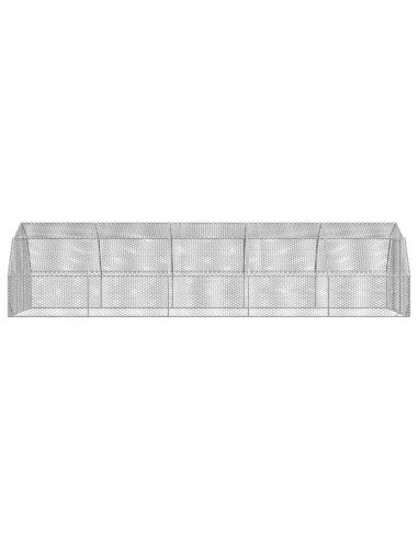 Recinto per Polli 2,5x10x2,25 m in Acciaio Zincato