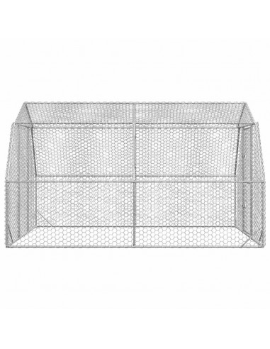 Recinto per Polli 2,5x4x2,25 m in Acciaio Zincato