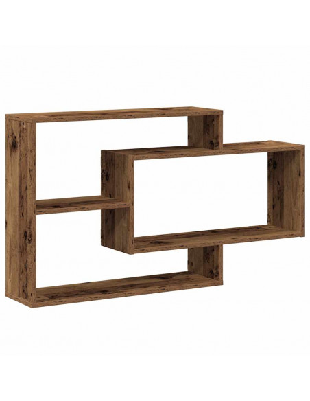 Scaffale a Parete Legno Antico 104x20x58,5 cm in Truciolato