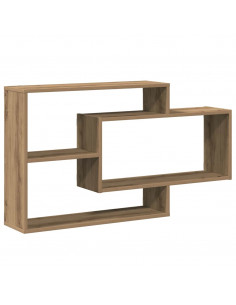 Scaffale a Parete Rovere Artigianale 104x20x58,5 cm Truciolato