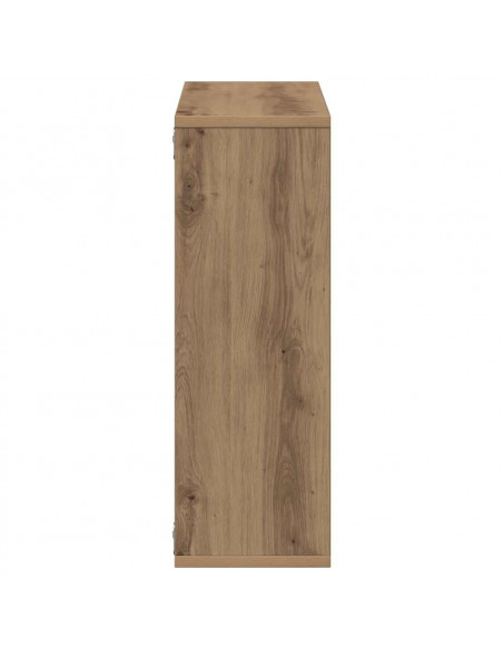 Scaffale a Parete Rovere Artigianale 104x20x58,5 cm Truciolato