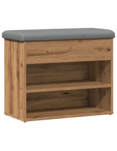 Scarpiera Rovere Artigianale 62x32x50 cm in Legno Multistrato