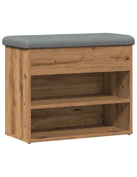 Scarpiera Rovere Artigianale 62x32x50 cm in Legno Multistrato