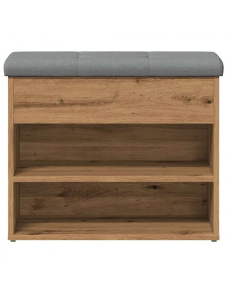Scarpiera Rovere Artigianale 62x32x50 cm in Legno Multistrato