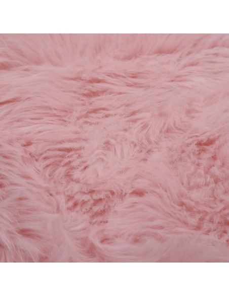 Tappeto in Similpelle di Pecora 60x90 cm Rosa