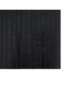 Tappeto Rettangolare Nero 60x300 cm in Bambù