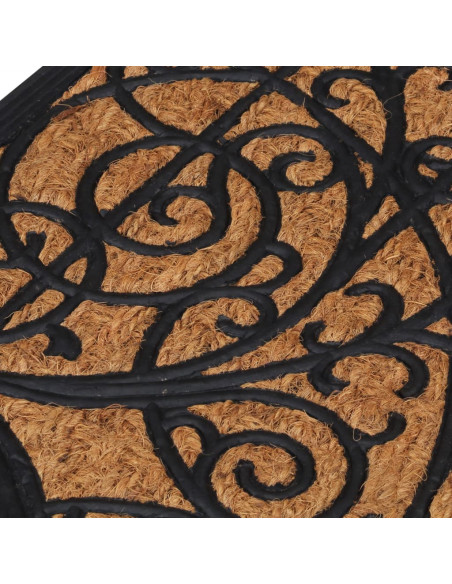 Zerbino Mezzo Rotondo 45x75 cm in Gomma e Fibra di Cocco