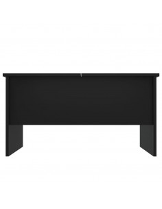 Tavolino da Salotto Nero 80x50x42,5 cm in Legno Multistrato
