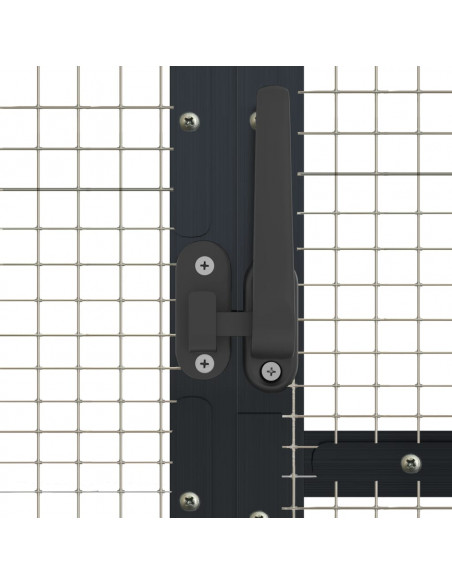 Voliera Antracite 1,79x2x1,85 m in Alluminio