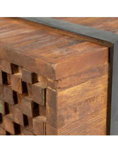 Tavolino da Caffè 110x45x38 cm in Legno Massello di Teak