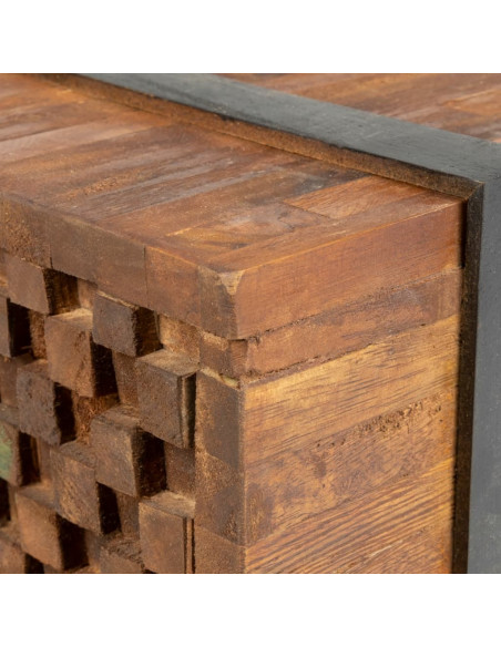 Tavolino da Caffè 110x45x38 cm in Legno Massello di Teak