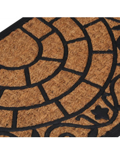 Zerbino Mezzo Rotondo 45x75 cm in Gomma e Fibra di Cocco