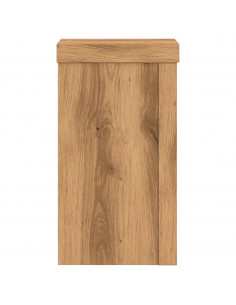 Supporti per Piante 2 pz Rovere 10x10x18 cm in Multistrato