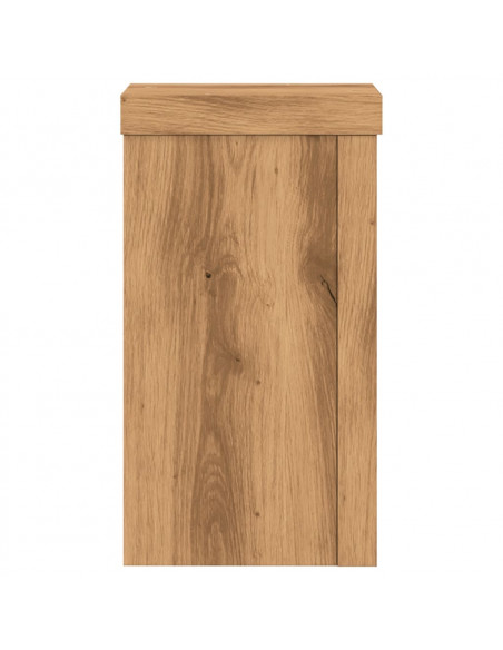 Supporti per Piante 2 pz Rovere 10x10x18 cm in Multistrato