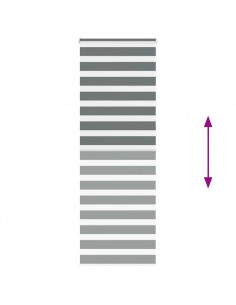 Tenda a Rullo Zebra Larghezza Tessuto 80,9 cm Poliestere