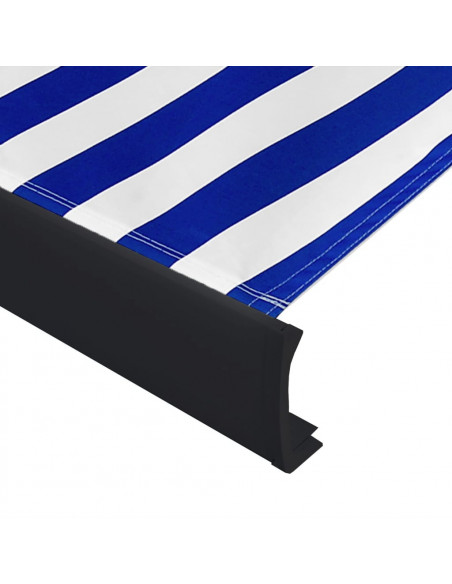Tenda a Cassonetto Motorizzata 400x300 cm Blu e Bianco