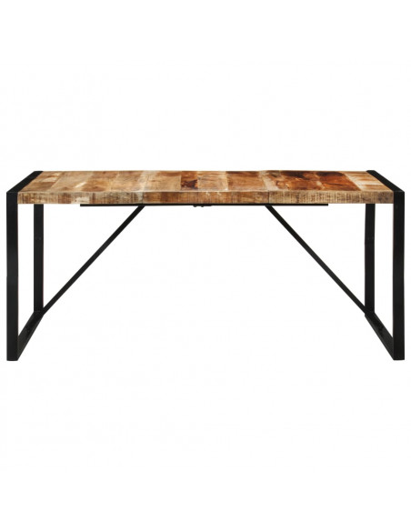 Tavolo da Pranzo 175x90x76 cm in Legno Grezzo Massello di Mango