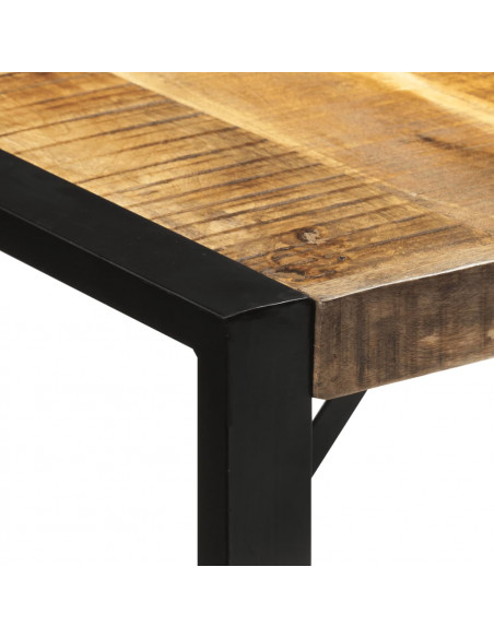 Tavolo da Pranzo 175x90x76 cm in Legno Grezzo Massello di Mango