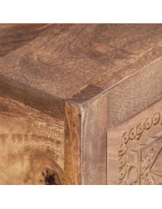 Tavolo Consolle 90x30x75 cm in Legno Massello di Mango