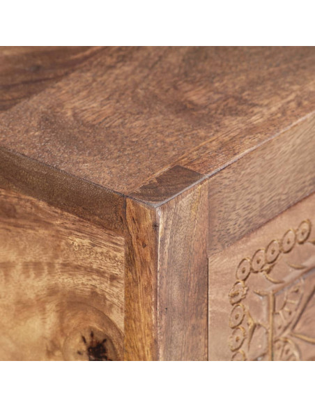 Tavolo Consolle 90x30x75 cm in Legno Massello di Mango