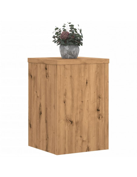 Supporti per Piante 2 pz Rovere 20x20x30 cm in Multistrato
